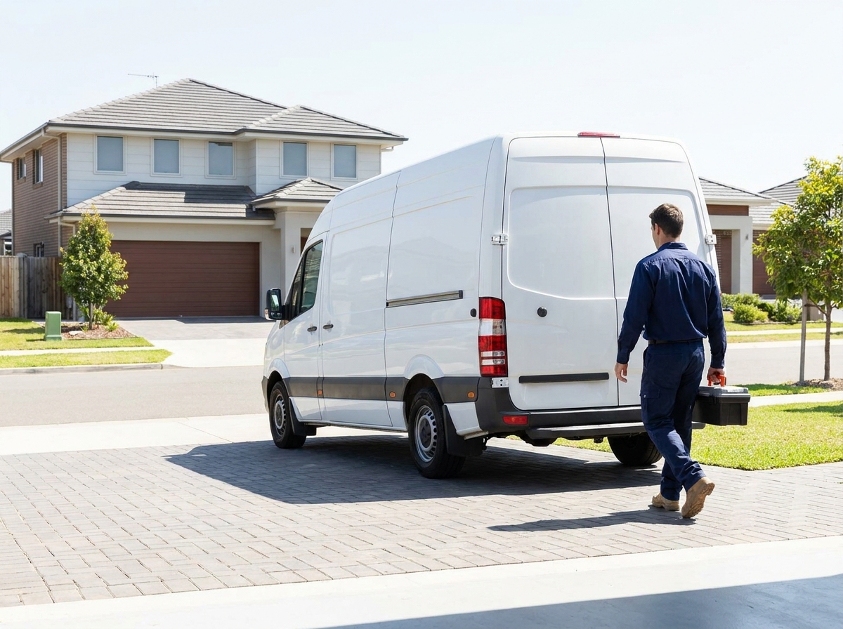 L&G Plumbing Services service van, Bethlehem, PA